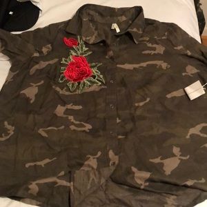 Rose camouflage shirt
